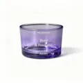 Nordic purple glass candle holder and aroma diffuser jar for home decorative atmosphere use. - Purple