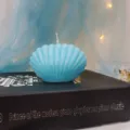 Blue seashell scented candle aesthetic room decor unique wedding souvenir photography prop gift - Ocean Scent / Blue