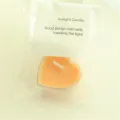 Heart-shaped scented tealight candle, peach wax romantic love candle for Valentine's Day party. - Orange