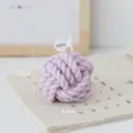 Purple knit ball scented candle, handmade wool ball design aromatherapy candle 5.5cm - Lavender / Purple