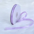 Purple printed ribbon roll with Just for you text, perfect for floral gift wrapping and DIY crafts. - Purple