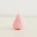 Pink strawberry scented candle cute soy wax handmade decorative candle for home decor gift. - L / Pink