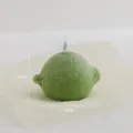 Handmade green lemon scented candle home decor realistic fruit shape candle 5x8cm - Horizontal Lemon / Green