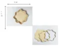 Holzschnitzerei DIY Materialset für Kühlschrankmagneten und antik Fotorahmen Bastelbedarf. - Blumen-Stil / 3 Stück