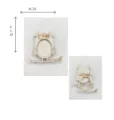 Nahaufnahme des lasergeschnittenen Eulen-Holzhandwerks, ideal für kreative DIY-Magnete. - Stil 9 / 2 Stück