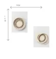 Hölzernes DIY ausgehöhltes geschnitztes rundes Zubehör Detailansicht, Retro Handwerk 7cm. - Stil 12 / 3 Stück