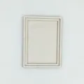 Détail de cadre photo festonné en bois, pièce de base en bois de broderie DIY, fournitures. - Rectangle à bord festonné 9*12 cm