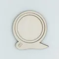 Cercle à broder rond en bois bricolage artisanat tranche de bois pour aimant frigo. - Escargot 9,3*8,5 cm