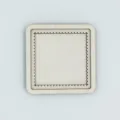 Cadre de broderie en bois carré avec bordure festonnée intérieure pour vos loisirs. - Carré à bords arrondis 7 cm