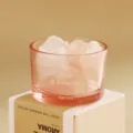 Pink crystal stone aroma diffuser in glass jar for home office desk decor scent gift - Pink Crystal Stone Cup Set