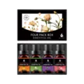 4-pack essential oil set 10ml natural plant aroma oils for diffuser humidifier home fragrance - Sweet Orange Jasmine Lavender Peach