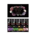 4-bottle essential oil gift set, lavender tea tree osmanthus sakura aromatherapy, 10ml each. - Lavender Tea Tree Osmanthus Cherry Blossom