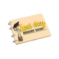 Wooden graduation memory book photo album cover with spiral binding for keepsake gift. - Style 10