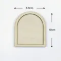 Cadre de broderie en arc en bois accessoire bricolage aimant de frigo pièce en bois 8,8x10cm - Arché 8.8*10cm Base Épaisse (Lot de 2)