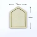 Cadre en bois brut pour broderie aimant de frigidaire accessoire bricolage fait main - Fenêtre de Couleur 7.8*10cm Base Épaisse (Lot de 2)