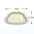 Accessoire vierge DIY en bois en forme de nuage, pièce de bois artisanal 10x5.7cm pour aimant. - Style Ethnique N°6 (Lot de 3)