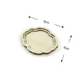 Cadre de broderie en bois bricolage pièce ovale festonnée pour aimant de réfrigérateur 8x6cm - Style Ancien 4 / 3 Pièces/Paquet