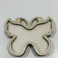 Découpe de papillon en bois accessoire de bricolage DIY, pièce vierge découpée au laser multicouche. - Papillon Irrégulier Épais (9*7cm, Lot de 2)