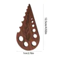 Wooden herb stripper kitchen tool, multi-hole leaf remover for fresh greens and herbs. - Style 2