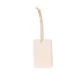 Étiquette suspendue en bois naturel vierge avec ficelle de jute, idéale pour les loisirs. - Petit Rectangle / Paquet de 100 Pièces (Avec Corde de Chanvre 2m)