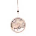 Wooden Christmas elk hanging pendant decoration for holiday tree ornament home decor cute design - Style E