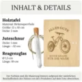 Set de regalo de dinero de madera para bicicleta con tubo de ensayo y cuerda. - Modelo 7 (13*10)