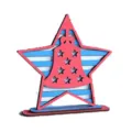 Onafhankelijkheidsdag houten ster bureaudecoratie patriotische feestplank ornament - Stijl E