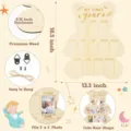 Cornice Foto Primo Anno Neonato Forma Orsetto Carino Pannello Espositivo Mensile Per Bambini - Cornice per porta a testa di orso 2