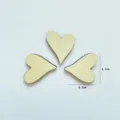 Wooden heart shaped craft slices diy photography props wooden ornaments for party decoration - Three Little Hearts