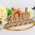Placa de soporte de dinero de madera para 34 cumpleaños regalo divertido decoración única - Hombre 35 años