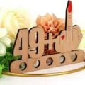 Soportes de dinero de madera 49+ cumpleaños decoración, regalo gracioso de fiesta. - Mujeres de 50 años