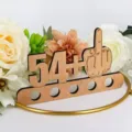 Placa de dinero de madera para 54 cumpleaños con diseño divertido de dedo medio. - Hombres de 55 años