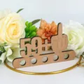 Letrero de madera para 59 cumpleaños portadinero divertido decoración de mesa fiesta regalo - Hombres de 60 años