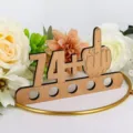 Letrero de soporte de dinero de cumpleaños de madera divertida decoración de escritorio top - Hombres de 75 años