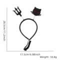 Cerchietto di Halloween per animali con forcone e gatto, costume da festa regolabile. - Stile per animali domestici / Tridente Ragno