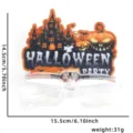 Halloween LED glowing plastic glasses party costume decoration props funny eyewear frames - Glowing Frame / Castle Pumpkin Letters