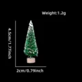 Mini albero di natale finto in sisal decorazione da scrivania ornamento festivo 4.5cm - 4.5CM / Verde erba