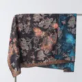 Foulard quadrato in seta double-face retro Xiangyunsha con stampa floreale elegante. - Tessuto double face - B04