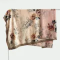 Retro Xiangyunsha Double-Sided 140cm Large Square Silk Scarf New Chinese Style Shawl - Double-Sided Fabric - B12