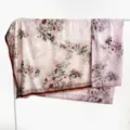 Retro Chinese style floral large square scarf elegant silk shawl 140cm double-sided wrap. - Double-Sided Fabric - B24