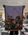 New Chinese vintage floral print reversible long scarf shawl for women elegant accessory - Style-8