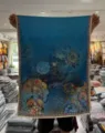 Chinese style vintage floral printed long scarf shawl featuring exquisite details and dual-sided design. - Style-14