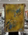 New Chinese vintage style autumn spring faux silk gauze floral print long scarf shawl - Style-2