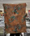 New Chinese retro phoenix floral print double-sided long scarf shawl spring autumn - Style-3