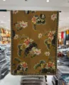 Vintage Chinese style embroidered scarf shawl, elegant floral pattern, premium fabric wrap. - Style-4