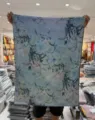 Neo-Chinese vintage printed double-sided long scarf shawl, elegant traditional style fabric. - Style-7
