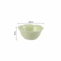 Cream green 4-inch ceramic plum blossom dish, small bowl for soy sauce, vinegar, and dip. - Matcha Green 4-Inch Floral Sauce Dish