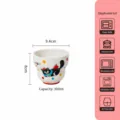 Joli mug chat en céramique 300ml, idéal pour le café, le lait et le petit déjeuner à la maison. - Gobelet en forme de calebasse de 4 pouces - Chat mignon