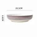 Gradient purple ceramic deep plate 8 inch modern table dinnerware dish for pasta and dessert - Gradient Purple