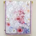 Donna foulard stampa floreale seta vintage pittura olio garza traforata scialle sole estivo - Rosa Rosa